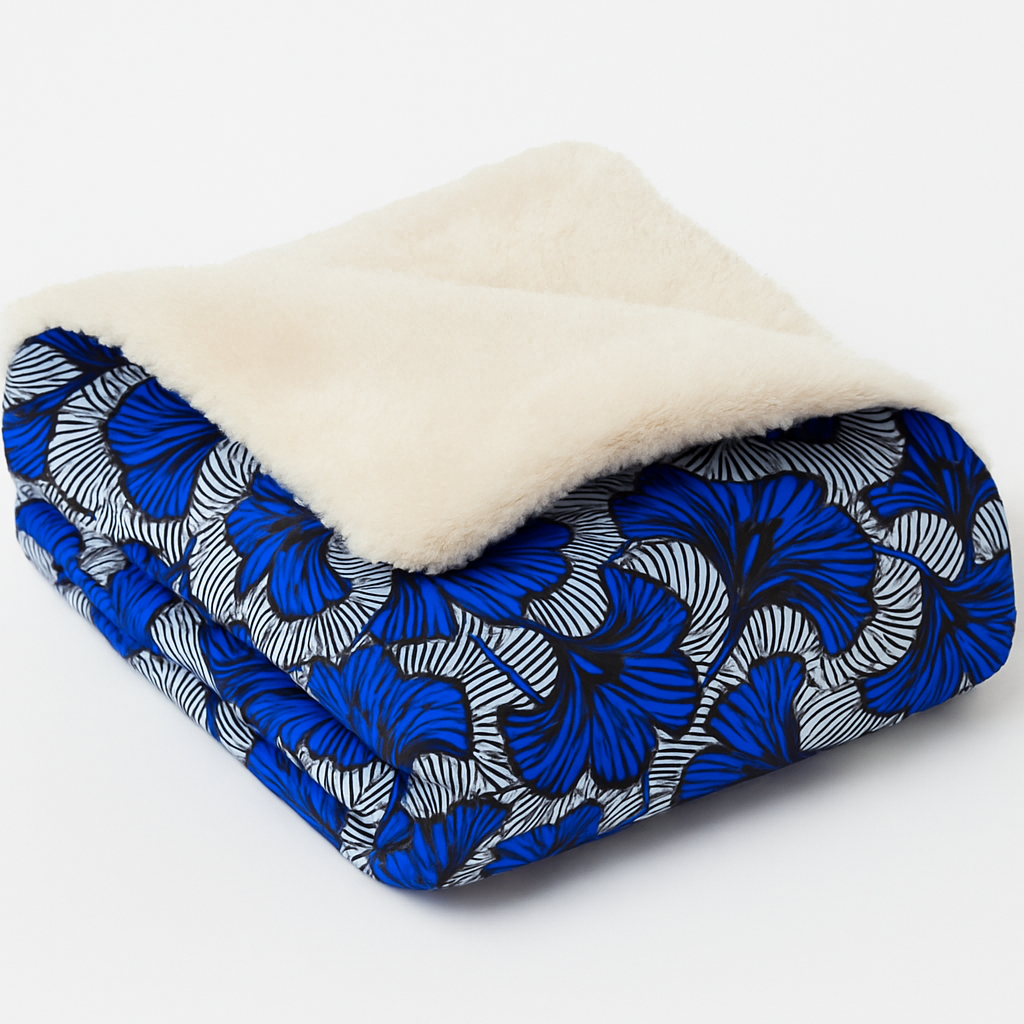 Couverture pour bébé réversible en wax