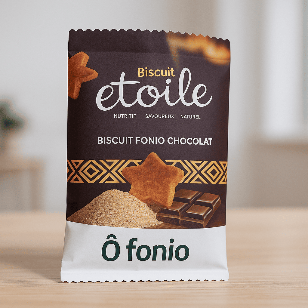 Biscuit o fonio chocolat